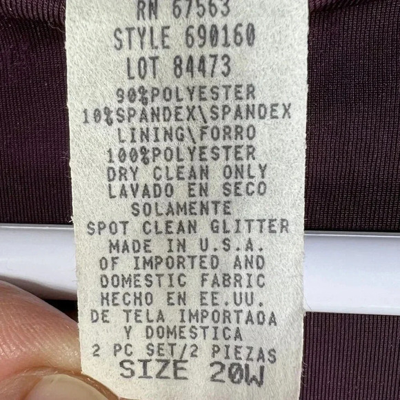 VTG S.L. Fashions Womens 20W Plum Kimono Cardigan Velvet Blazer Open Front Boho - Picture 14 of 15